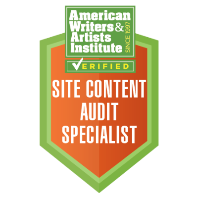 American Writers & Artists Institute Verified Site Content Audit Specialist