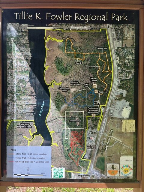 Map of Tillie K. Fowler Regional Park