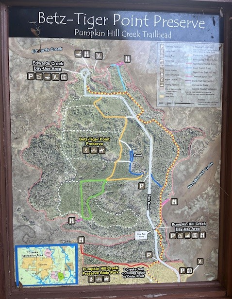 Map of the Betz-Tiger Point Preserve.